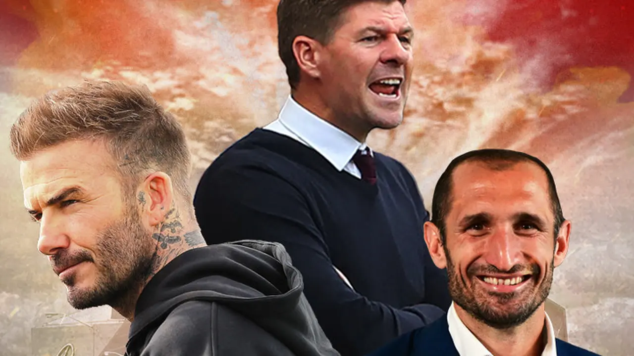 Ilustrasi - Giorgio Chiellini, Steven Gerrard, David Beckham