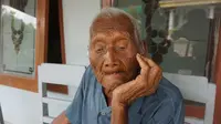 Mbah Gotho berusia 146 tahun dari Sragen (Liputan6.com / Fajar Abrori)