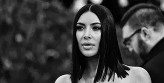 Kim Kardashian geram pada orang-orang yang mengira dirinya berpesta saat anaknya, Saint West, berada di Rumah Sakit. (MIKE COPPOLA  GETTY IMAGES NORTH AMERICA  AFP)