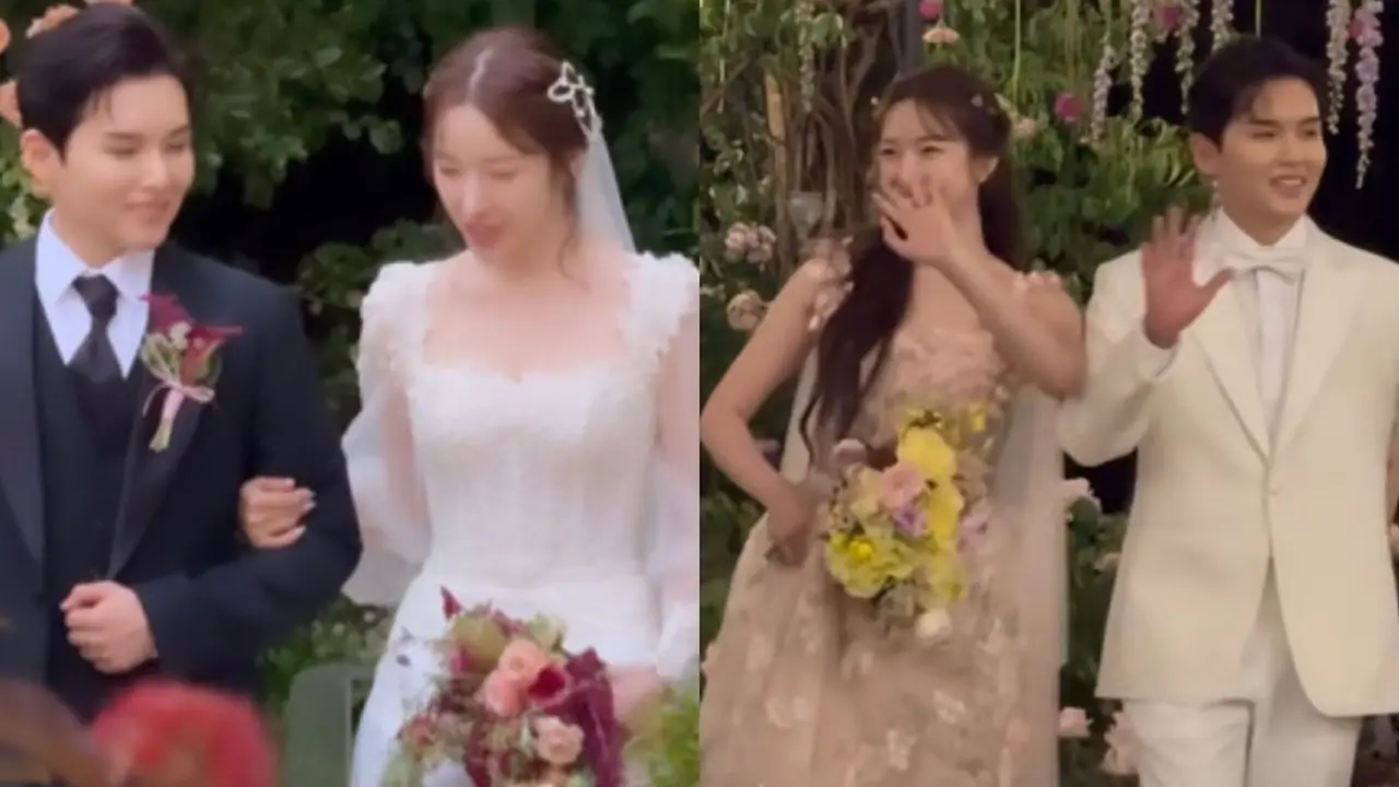 Potret Ari Istri Ryeowook Super Junior di hari pernikahannya