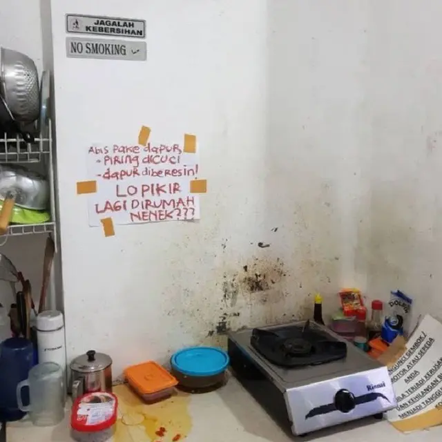 6 Tulisan Peringatan Jaga Kebersihan di Kos Ini Bikin Tepuk Jidat, Sering Diabaikan