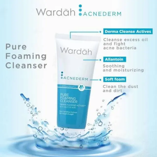 Wardah Acnederm Pure Foaming Cleanser