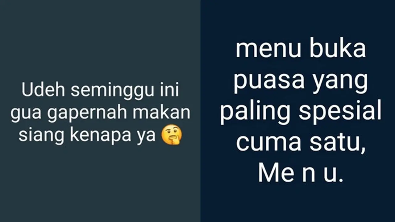 6 Status WhatsApp Tentang Buka Puasa Bikin Ini Ketawa Garing