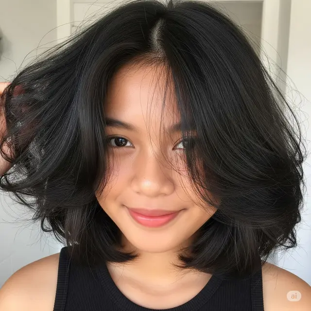 Gaya Rambut Terbaik untuk Tampak Lebih Tebal dan Bervolume. Foto: Gemini