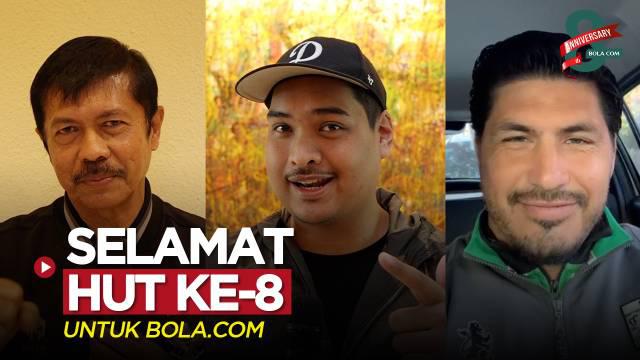 Berita video kompilasi ucapan selamat ulang tahubn ke-8 untuk Bola.com dari Menpora, Dito Ariotedjo; Pelatih Timnas Indonesia U-22, Indra Sjafri; hingga sejumlah mantan pemain Liga Indonesia.