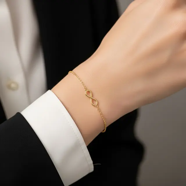 Model Gelang Emas untuk Dipakai Kerja Formal (AI)