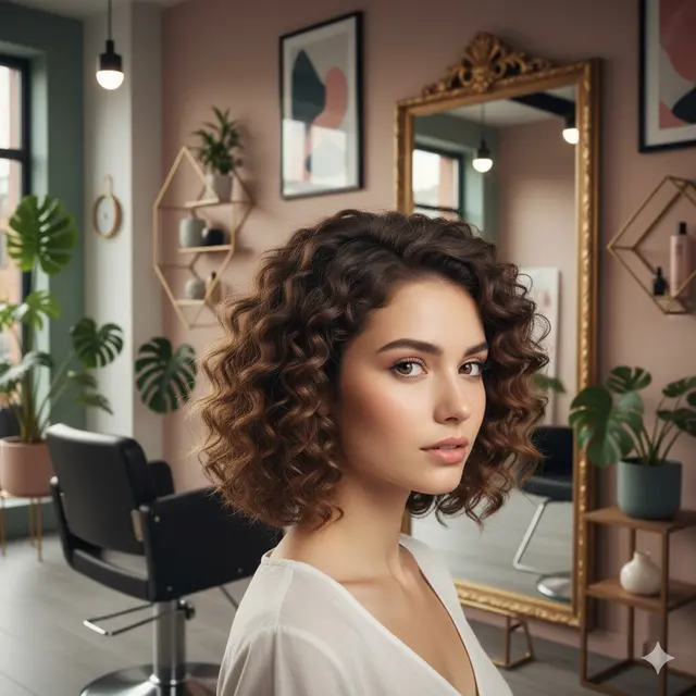 11 Gaya Rambut Keriting Medium Layer Tren Terbaru 2025, Tampil Fresh ...