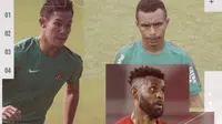 Pemain Indonesia di negara tetangga: Yanto Basna, Ryuji Utomo dan Todd Ferre. (Bola.com/Dody Iryawan)