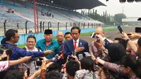 Jokowi Jajal Aspal Sirkuit Sentul
