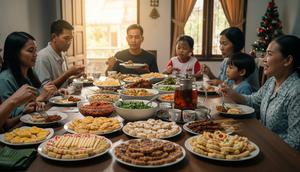 Makanan Natal Praktis untuk Kumpul Keluarga/ AI