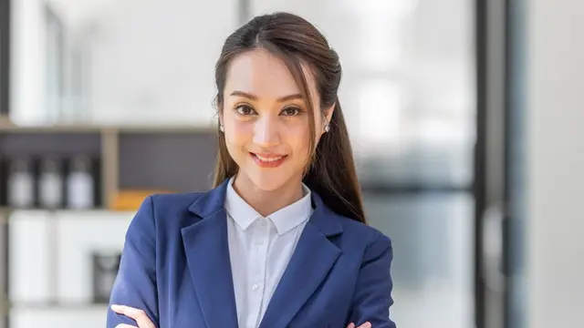 cantik bekerja dewasa single bahagia