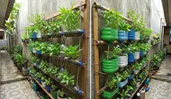 8 Cara Membuat Kebun Vertikal dari Galon Bekas dan Botol Plastik di Lahan Sempit