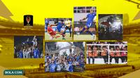 Kolase - Piala Presiden 2024: Arema juara, papan hadiah tunai, duel arema vs borneo fc, suporter cilik di manahan, umkm di stadion (Bola.com/Adreanus Titus)