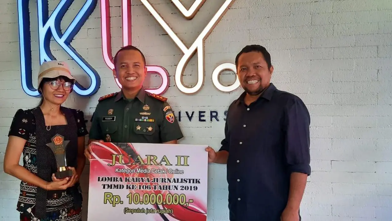 Jurnalis Liputan6.com juara II lomba karya jurnalistik TMMD ke-106