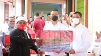 Menteri Sosial Juliari P. Batubara di Simalungun, Kamis (12/11).