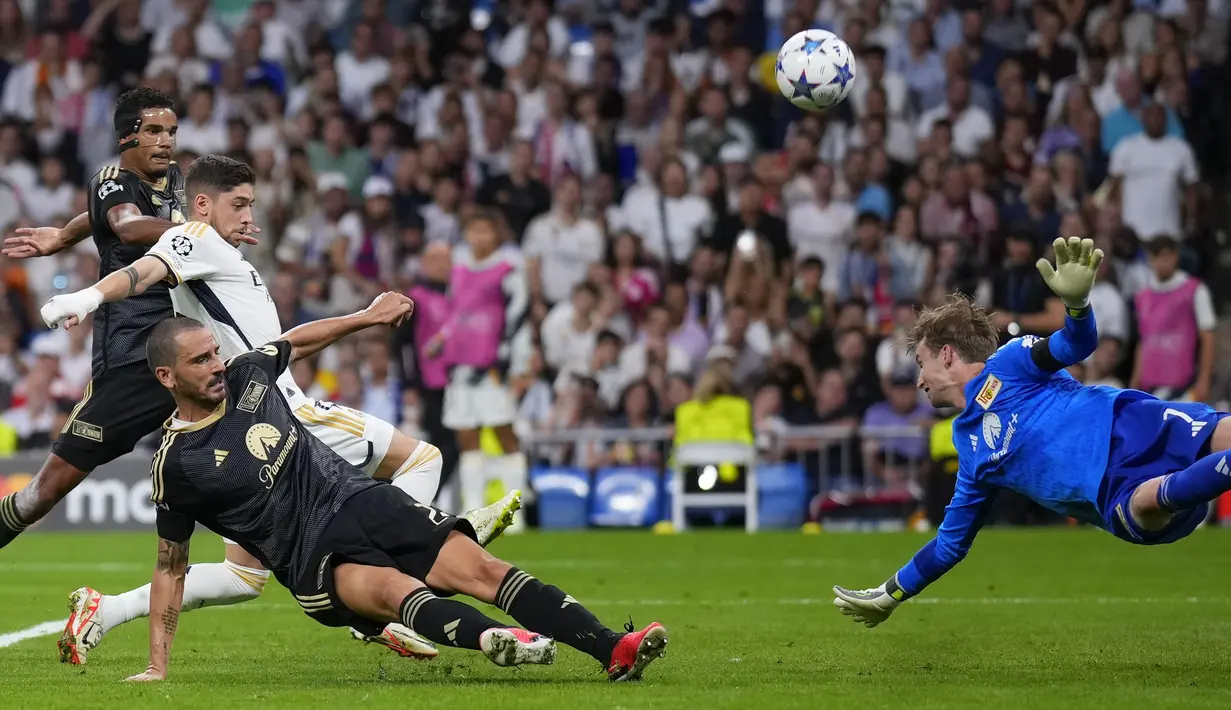 Real Madrid nyaris gagal mendapat poin penuh saat menjamu Union Berlin. (AP Photo/Manu Fernandez)