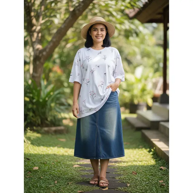 Outfit Ibu-Ibu Desa Modis. Foto: Gemini