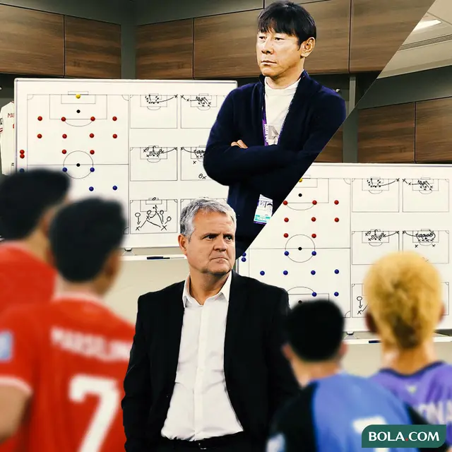 Ilustrasi - Strategy Board Pelatih Timnas Indonesia dan Filipina