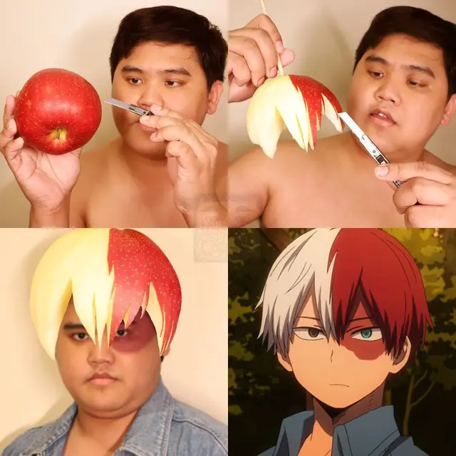 6 Cosplay Low Budget Pakai Apel Ini Bikin Ketawa Geli