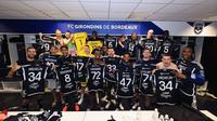 Skuad Girondins Bordeaux ketika mengarungi Ligue 2 2023/2024. (Bola.com/Dok. Bordeaux)