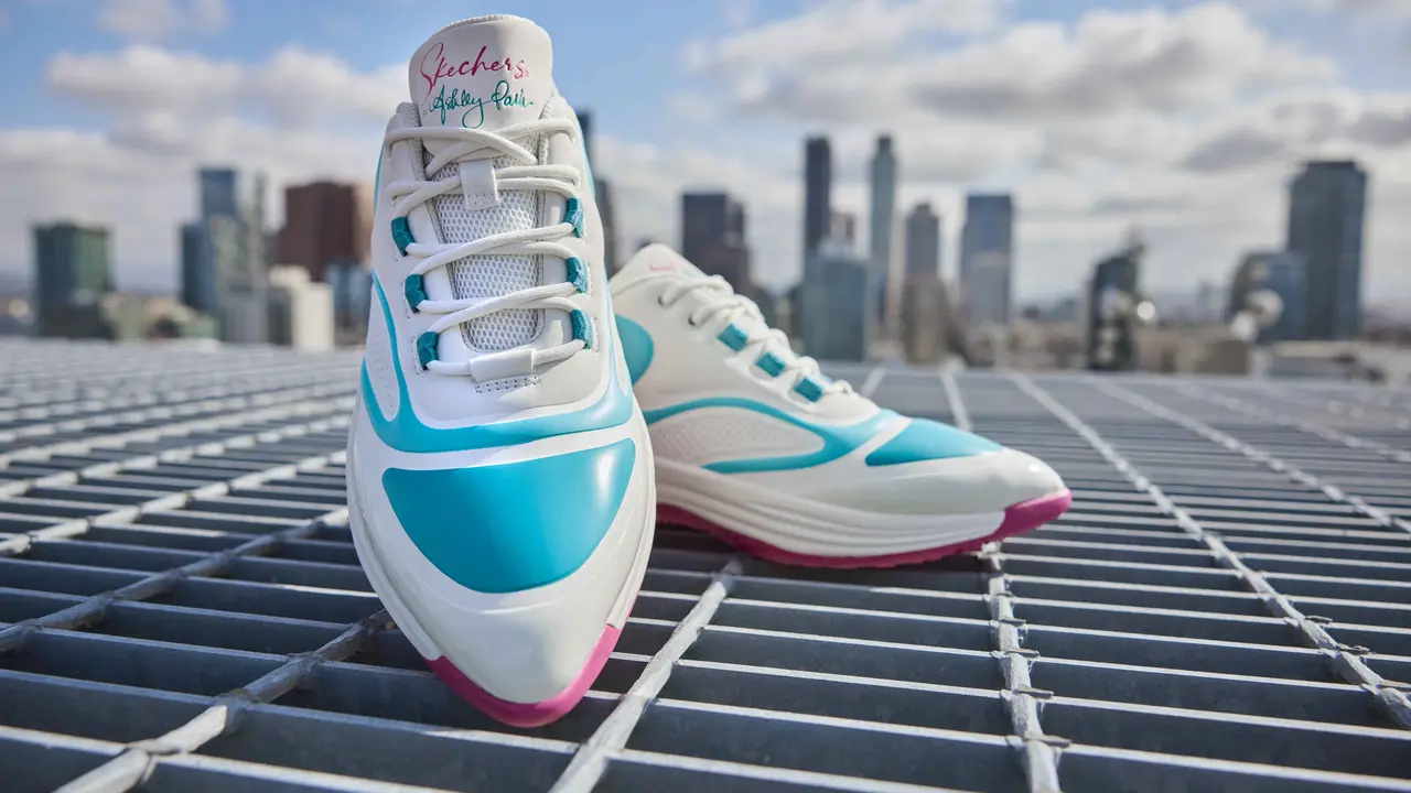 Contoh ilustrasi sepatu Skechers