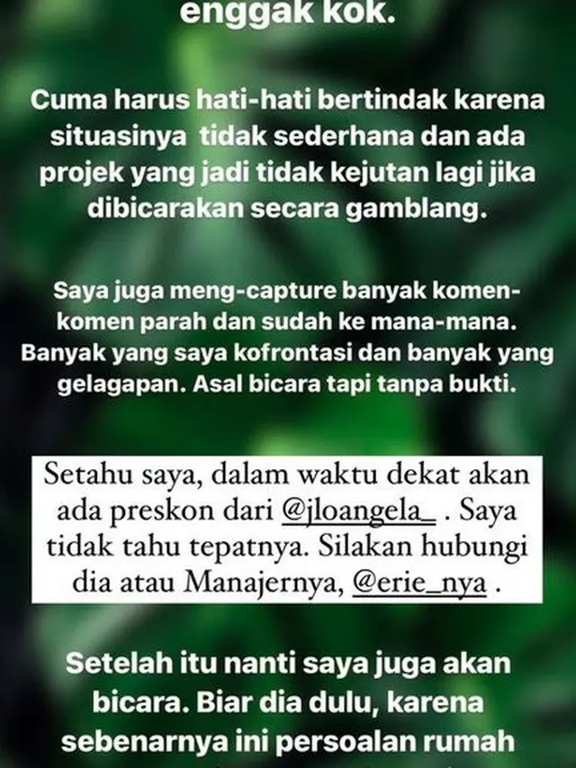 Anji Bahas Tudingan Perselingkuhan