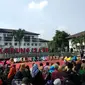 Taman Gedung Sate diresmikan Gubernur Jawa Barat Ridwan Kamil. (Liputan6.com/Huyogo Simbolon)
