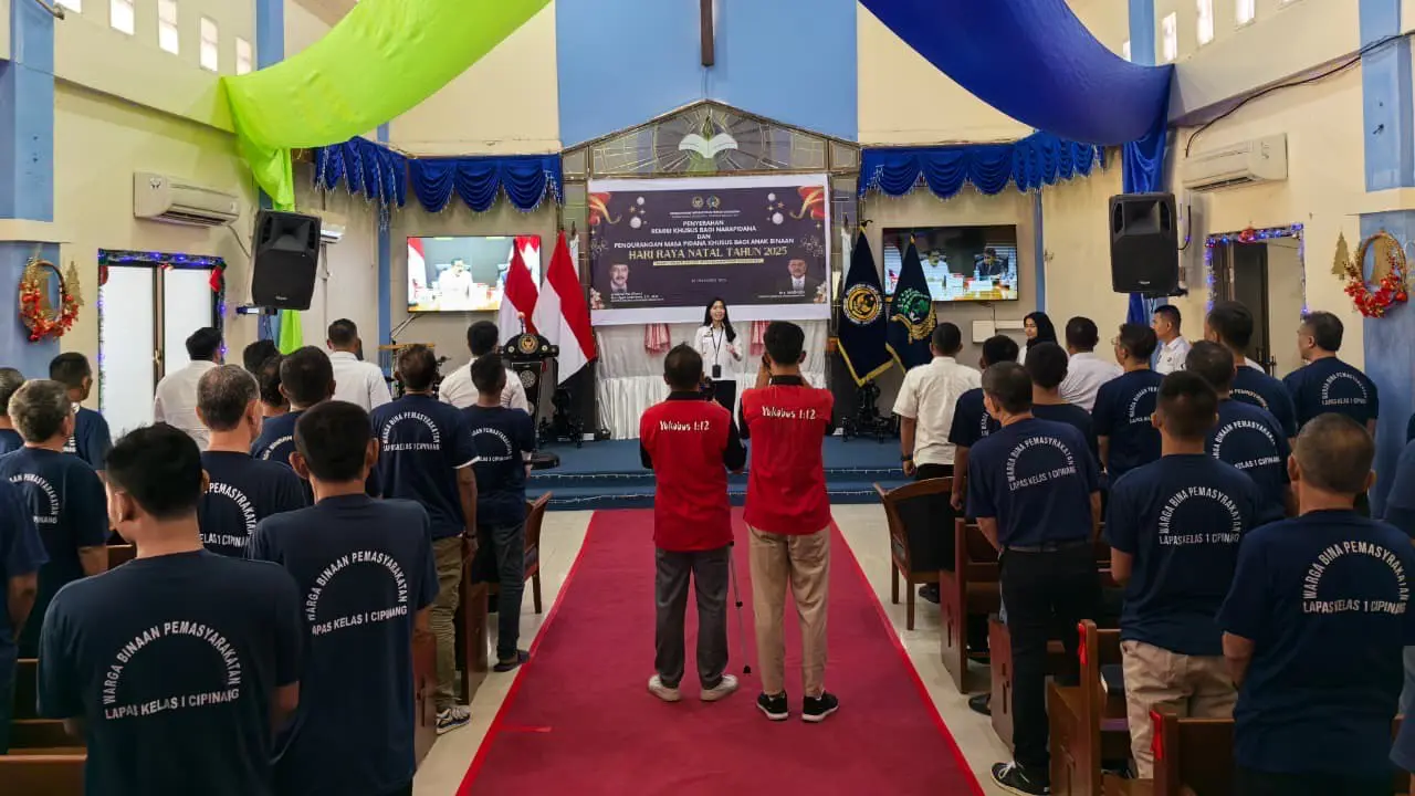138 Narapidana Kristen di Lapas Cipinang Dapat Remisi Natal