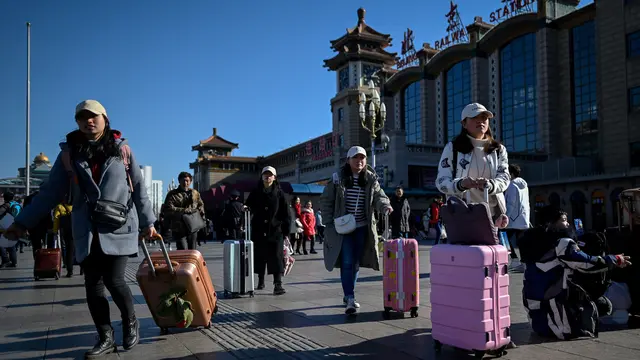 Warga China Mudik Jelang Imlek