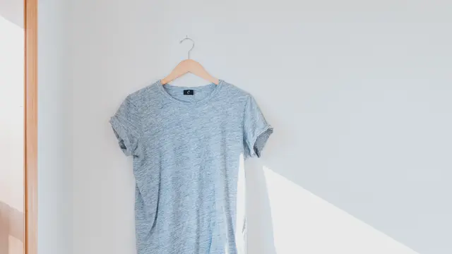 Contoh ilustrasi pakaian berbahan fleece setelah dicuci