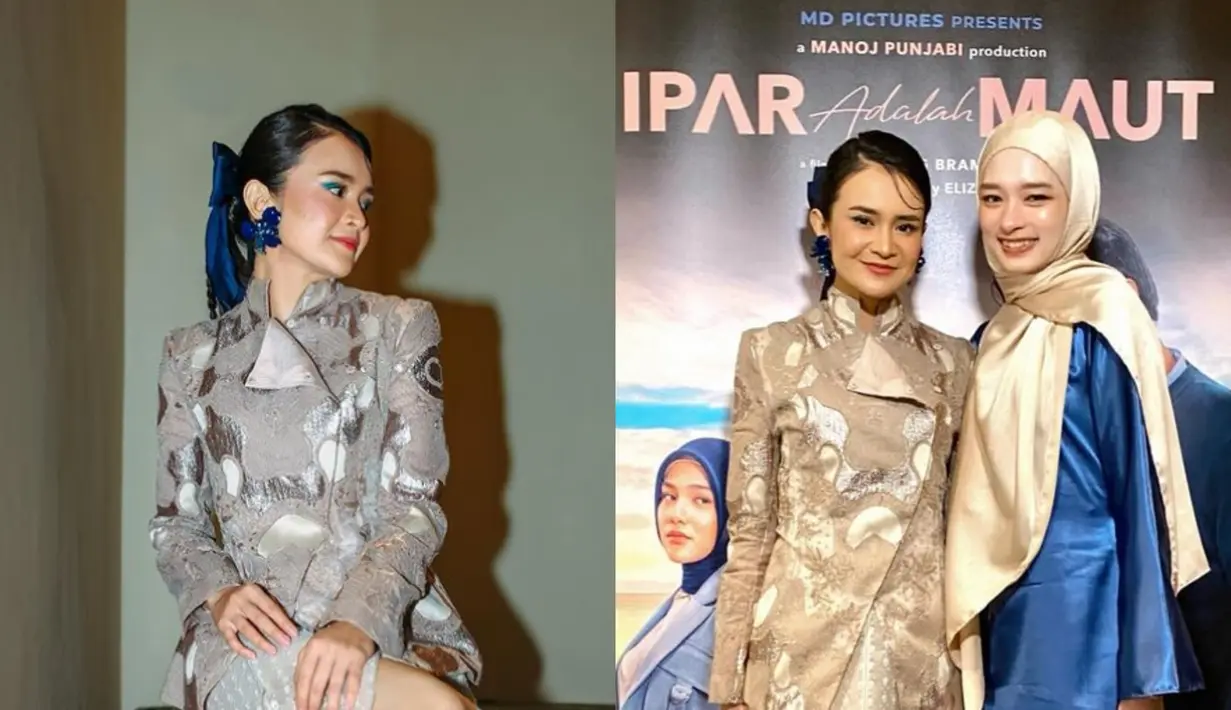 Kebaya Janggan masih jadi tren fashion yang hits di kalangan selebritis, termasuk Michelle Ziudith [@mommy_starla]