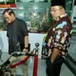 Pramono Anung-Rano Karno bersama dengan mantan Gubernur DKI Jakarta Sutiyoso di Museum Bang Yos. (Merdeka.com)