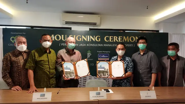 Greenwoods Group resmi menggandeng Colliers International guna mengelola JP Apartment, proyek high rise building besutannya di Jalan Ibrahim Adjie, Sindang Barang, Nomor 8, Dramaga, Bogor.
