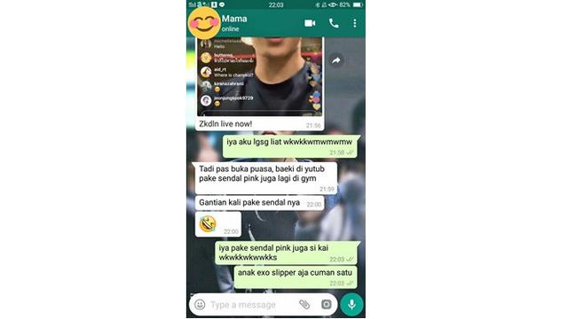 Chat kocak emak (Sumber; Twitter/askmenfess)