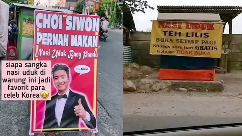 6 Spanduk Penjual Nasi Uduk Ini Bikin Geleng Kepala