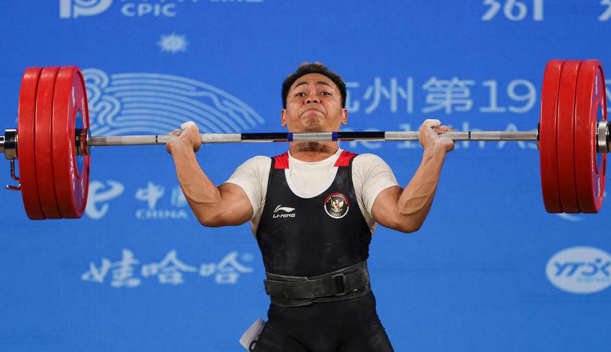 Eko Yuli Irawan pun mengucapkan minta maaf kepada masyarakat Indonesia karena gagal memenuhi ekspektasi meraih medali di ajang Asian Games 2022. (Dok. NOC Indonesia)