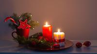 Ilustrasi lilin Natal. (c) Kruchenkova/Depositphotos.com