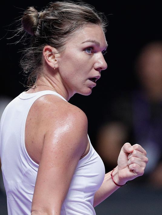 Foto Simona Halep Atasi Perlawanan Bianca Andreescu Di Wta Finals 2019 Bola Liputan6 Com