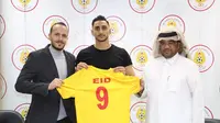 Mantan penyerang Persebaya, Mahmoud Eid, bergabung dengan klub Qatar, Al-Mesaimeer Sports Club. (Twitter Al-Mesaimeer Sports Club).