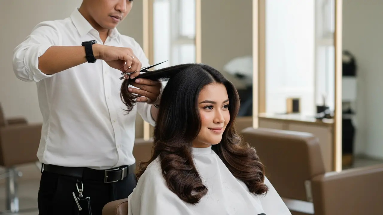 7 Model Rambut Segi Panjang Wajah Indonesia yang Menawan dan Proporsional