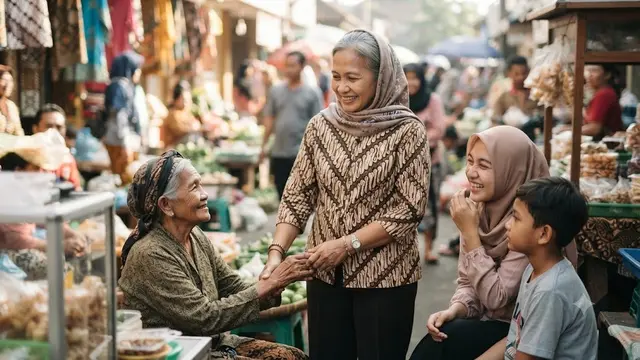 Bersikap Ramah kepada Siapa Saja (AI Generated)