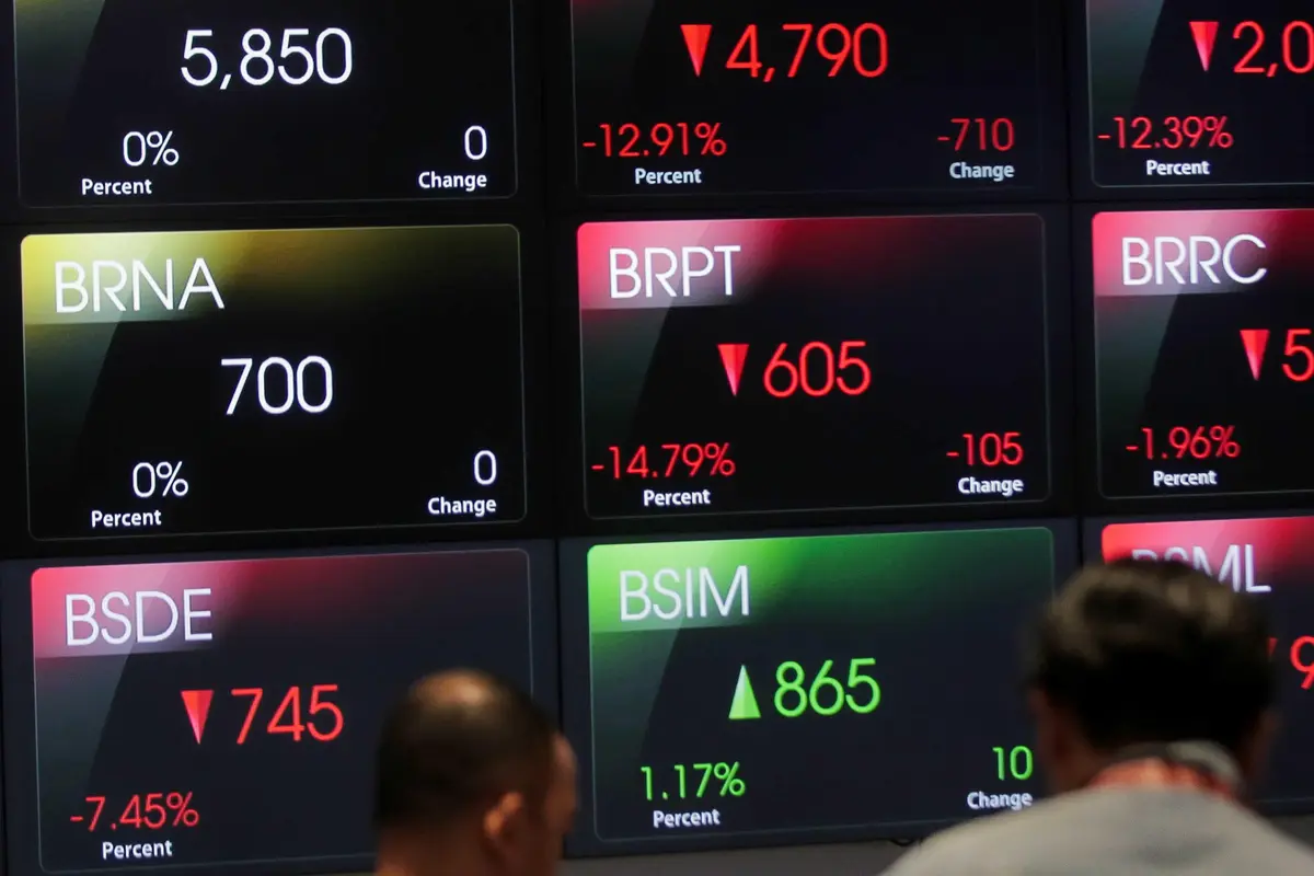 Setelah Dibuka Anjlok, IHSG Ditutup Turun 7,9 Persen