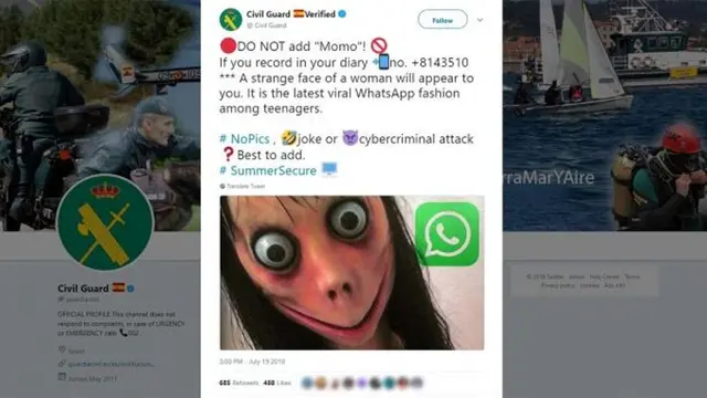 [Bintang] Lagi Viral di WhatsApp, Momo Challenge Ngajak Orang untuk Bunuh Diri