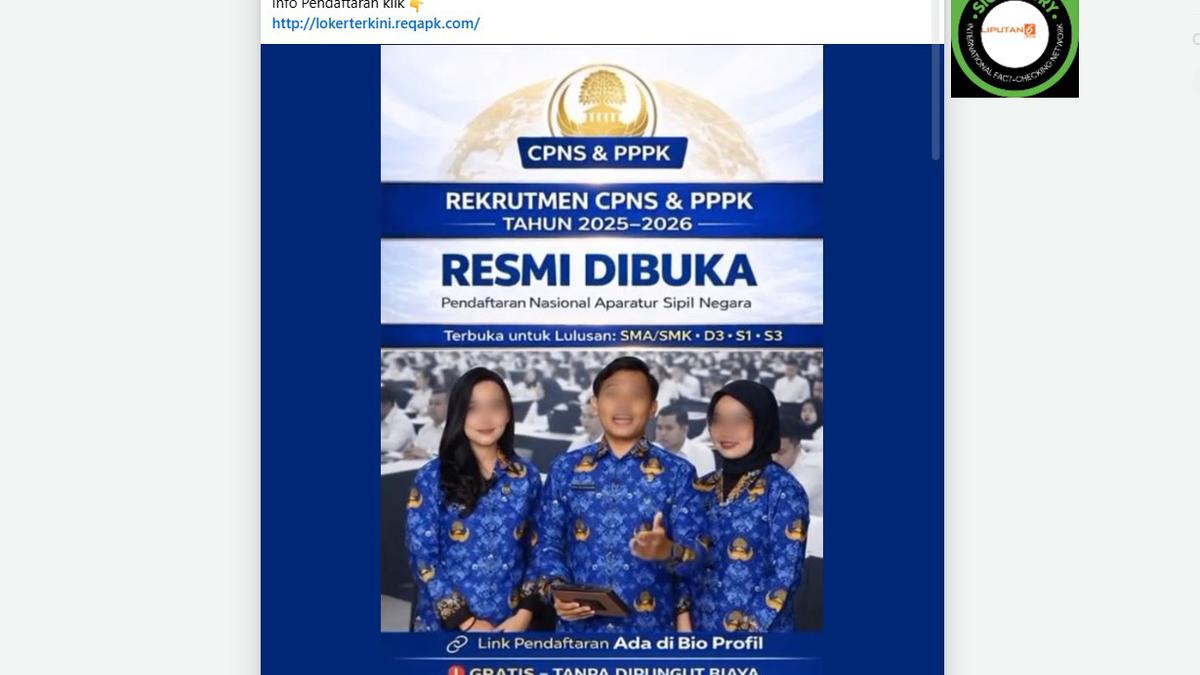 Cek Fakta: Tidak Benar Link Ini untuk Pendaftaran CPNS 2026