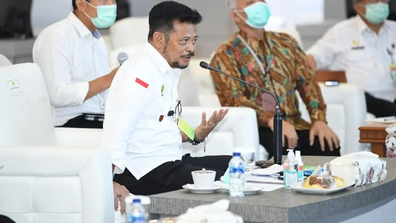 Mentan Syahrul Yasin Limpo mendukung  upaya penguatan kerjasama negara Indonesia dengan International Rice Research Institute (IRRI).