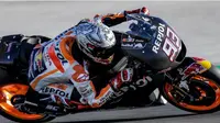 Pebalap Repsol Honda, Marc Marquezm menjadi yang tercepat pada tes MotoGP 2018 hari kedua di Sirkuit Ricardo Tormo, Valencia, Rabu (15/11/2017). (dok. MotoGP)