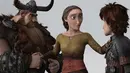 How To Train Your Dragon (2010). Stoick (Gerard Butler), salah seorang pemimpin Viking yang memiliki anak cerdas Hiccup (Jay Baruchel).Sang sutradara menyajikan hubungan ayah dan anak laki-lakinya yang bertolak belakang itu (Istimewa)