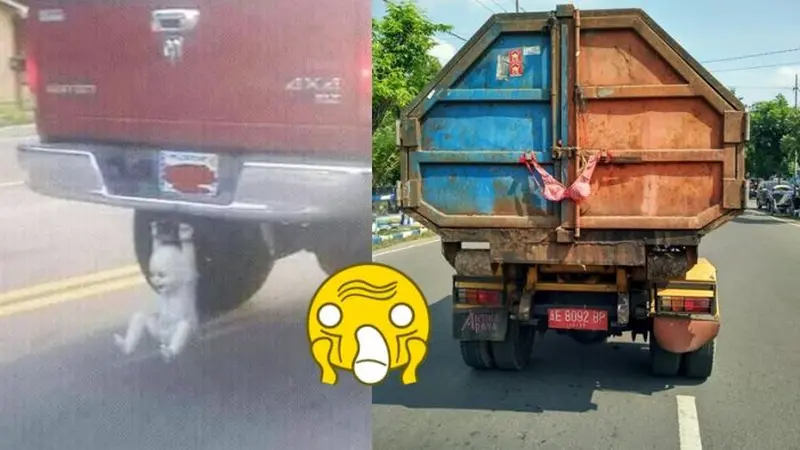 8 Benda Tersangkut Kendaraan Bakal Bikin Ngakak Keheranan