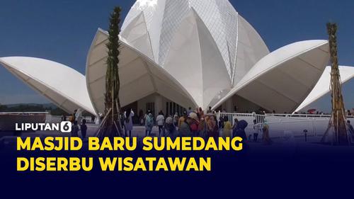 VIDEO: Belum Diresmikan, Masjid Al Kamil Sumedang Diserbu Wisatawan