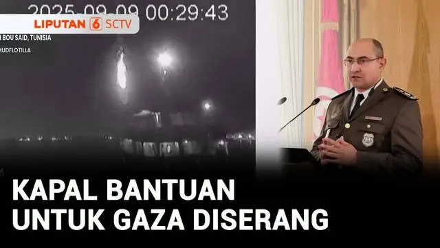 VIDEO: Detik-Detik Kapal Bantuan untuk Gaza Diserang Drone, Alarm Kebakaran Berbunyi